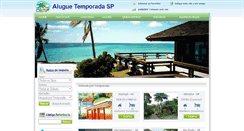 Desktop Screenshot of aluguetemporadasp.com.br